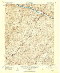 Dillwyn Virginia Historical topographic map, 1:62500 scale, 15 X 15 Minute, Year 1958