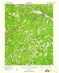 Dillwyn Virginia Historical topographic map, 1:62500 scale, 15 X 15 Minute, Year 1958