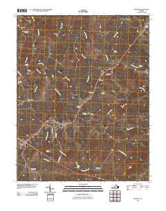 Dillwyn Virginia Historical topographic map, 1:24000 scale, 7.5 X 7.5 Minute, Year 2010