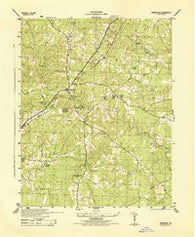 Dinwiddie Virginia Historical topographic map, 1:31680 scale, 7.5 X 7.5 Minute, Year 1944