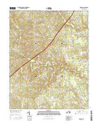 Dinwiddie Virginia Current topographic map, 1:24000 scale, 7.5 X 7.5 Minute, Year 2016
