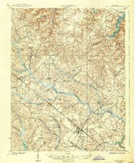 Disputanta Virginia Historical topographic map, 1:62500 scale, 15 X 15 Minute, Year 1919