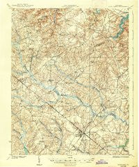 Disputanta Virginia Historical topographic map, 1:62500 scale, 15 X 15 Minute, Year 1919