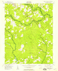 Disputanta South Virginia Historical topographic map, 1:24000 scale, 7.5 X 7.5 Minute, Year 1956