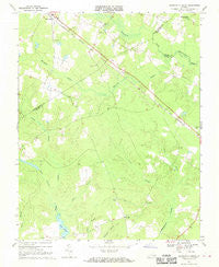 Disputanta South Virginia Historical topographic map, 1:24000 scale, 7.5 X 7.5 Minute, Year 1968