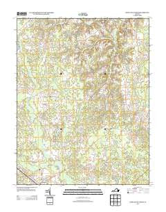 Disputanta North Virginia Historical topographic map, 1:24000 scale, 7.5 X 7.5 Minute, Year 2013