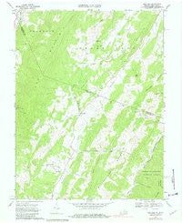 Doe Hill Virginia Historical topographic map, 1:24000 scale, 7.5 X 7.5 Minute, Year 1968