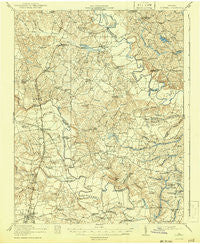 Doswell Virginia Historical topographic map, 1:62500 scale, 15 X 15 Minute, Year 1918