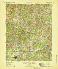 Draper North Carolina Historical topographic map, 1:62500 scale, 15 X 15 Minute, Year 1944