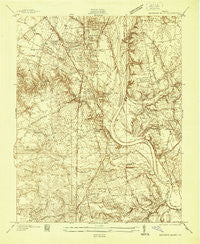 Drewrys Bluff Virginia Historical topographic map, 1:24000 scale, 7.5 X 7.5 Minute, Year 1938