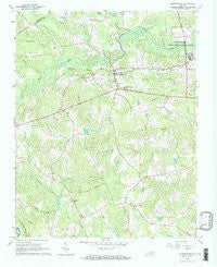 Drewryville Virginia Historical topographic map, 1:24000 scale, 7.5 X 7.5 Minute, Year 1966