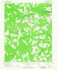Drewryville Virginia Historical topographic map, 1:24000 scale, 7.5 X 7.5 Minute, Year 1966
