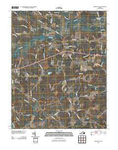 Drewryville Virginia Historical topographic map, 1:24000 scale, 7.5 X 7.5 Minute, Year 2010