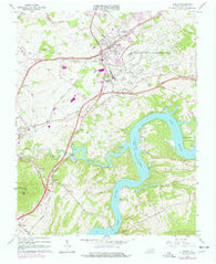 Dublin Virginia Historical topographic map, 1:24000 scale, 7.5 X 7.5 Minute, Year 1965