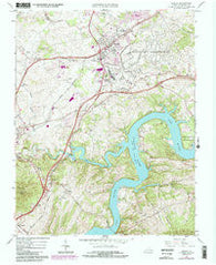 Dublin Virginia Historical topographic map, 1:24000 scale, 7.5 X 7.5 Minute, Year 1965