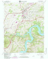 Dublin Virginia Historical topographic map, 1:24000 scale, 7.5 X 7.5 Minute, Year 1965