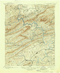 Dublin Virginia Historical topographic map, 1:125000 scale, 30 X 30 Minute, Year 1891