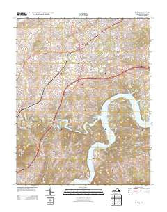 Dublin Virginia Historical topographic map, 1:24000 scale, 7.5 X 7.5 Minute, Year 2013