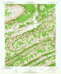 Duffield Virginia Historical topographic map, 1:24000 scale, 7.5 X 7.5 Minute, Year 1947
