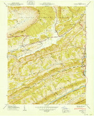 Duffield Virginia Historical topographic map, 1:24000 scale, 7.5 X 7.5 Minute, Year 1950