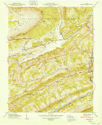 Duffield Virginia Historical topographic map, 1:24000 scale, 7.5 X 7.5 Minute, Year 1950