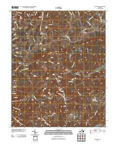 Dugspur Virginia Historical topographic map, 1:24000 scale, 7.5 X 7.5 Minute, Year 2010