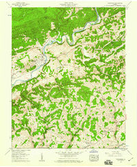 Dungannon Virginia Historical topographic map, 1:24000 scale, 7.5 X 7.5 Minute, Year 1957