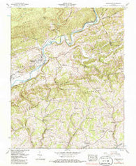 Dungannon Virginia Historical topographic map, 1:24000 scale, 7.5 X 7.5 Minute, Year 1957