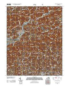 Dungannon Virginia Historical topographic map, 1:24000 scale, 7.5 X 7.5 Minute, Year 2011