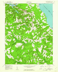 Dunnsville Virginia Historical topographic map, 1:24000 scale, 7.5 X 7.5 Minute, Year 1944