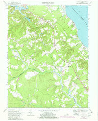 Dunnsville Virginia Historical topographic map, 1:24000 scale, 7.5 X 7.5 Minute, Year 1968