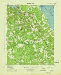 Dunnsville Virginia Historical topographic map, 1:31680 scale, 7.5 X 7.5 Minute, Year 1944