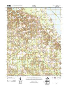 Dunnsville Virginia Historical topographic map, 1:24000 scale, 7.5 X 7.5 Minute, Year 2013
