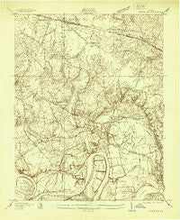 Dutch Gap Virginia Historical topographic map, 1:24000 scale, 7.5 X 7.5 Minute, Year 1938