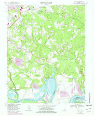 Dutch Gap Virginia Historical topographic map, 1:24000 scale, 7.5 X 7.5 Minute, Year 1969