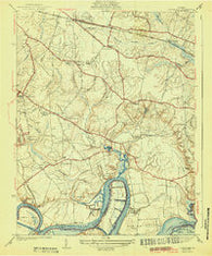 Dutch Gap Virginia Historical topographic map, 1:31680 scale, 7.5 X 7.5 Minute, Year 1943