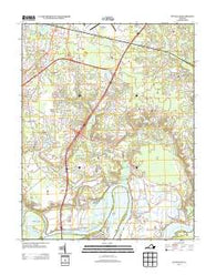 Dutch Gap Virginia Historical topographic map, 1:24000 scale, 7.5 X 7.5 Minute, Year 2013