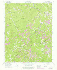 Duty Virginia Historical topographic map, 1:24000 scale, 7.5 X 7.5 Minute, Year 1958