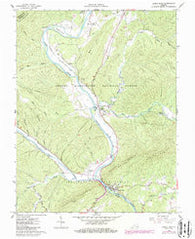 Eagle Rock Virginia Historical topographic map, 1:24000 scale, 7.5 X 7.5 Minute, Year 1962