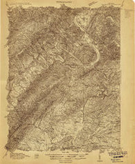 Eagle Rock Virginia Historical topographic map, 1:48000 scale, 15 X 15 Minute, Year 1913