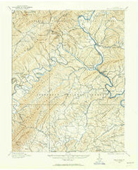 Eagle Rock Virginia Historical topographic map, 1:62500 scale, 15 X 15 Minute, Year 1913