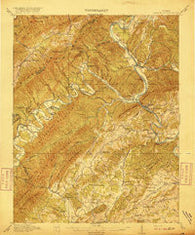 Eagle Rock Virginia Historical topographic map, 1:62500 scale, 15 X 15 Minute, Year 1915