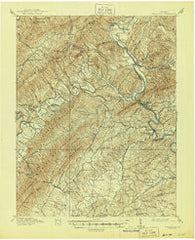 Eagle Rock Virginia Historical topographic map, 1:62500 scale, 15 X 15 Minute, Year 1915