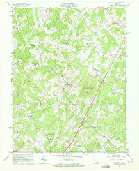 Earlysville Virginia Historical topographic map, 1:24000 scale, 7.5 X 7.5 Minute, Year 1965