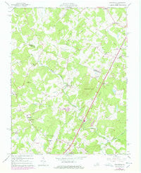 Earlysville Virginia Historical topographic map, 1:24000 scale, 7.5 X 7.5 Minute, Year 1965