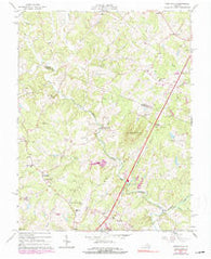 Earlysville Virginia Historical topographic map, 1:24000 scale, 7.5 X 7.5 Minute, Year 1965