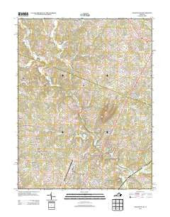 Earlysville Virginia Historical topographic map, 1:24000 scale, 7.5 X 7.5 Minute, Year 2013