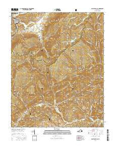 East Stone Gap Virginia Current topographic map, 1:24000 scale, 7.5 X 7.5 Minute, Year 2016