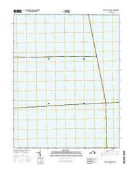 East of Deltaville Virginia Current topographic map, 1:24000 scale, 7.5 X 7.5 Minute, Year 2016