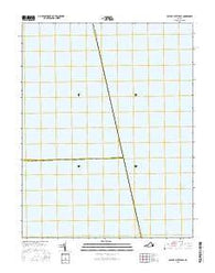 East of Fleets Bay Virginia Current topographic map, 1:24000 scale, 7.5 X 7.5 Minute, Year 2016